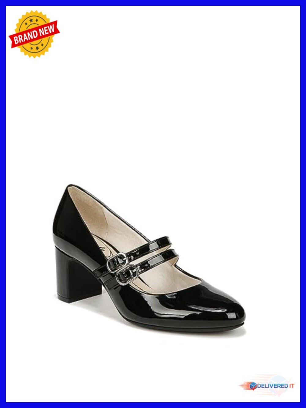 Mary Jane Pump with Arch Support, Block Heel, Cushioned Sole